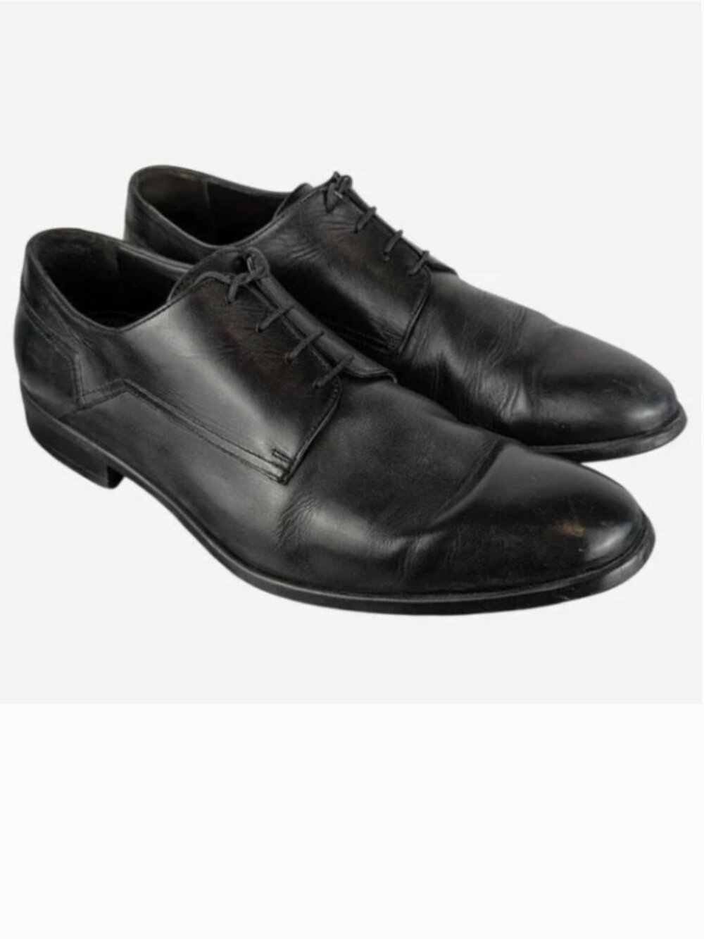 Bruno Magli Cap Toe Oxford Black Leather Dress Shoe Men 9